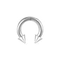 Large Size BCR Nose Septum Rings Horseshoe Stainless Steel Cartilage Earrings Helix Lip Piercing