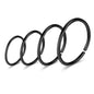 4 Pcs/Set 20G Nose Septum Rings Stainless Steel Hoop Earrings Piercing