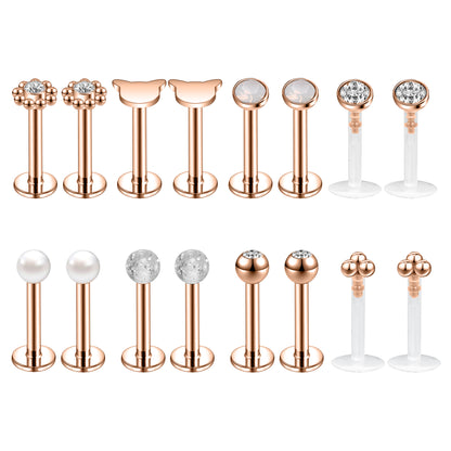 16pcs-set-16g-cubic-zirconia-lip-studs-piercing-rose-gold-cartilage-conch-piercing-economic-set