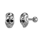 16G Skull Stud Earring Punk Style Ear Stud Jewelry