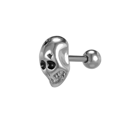 16G Skull Stud Earring Punk Style Ear Stud Jewelry