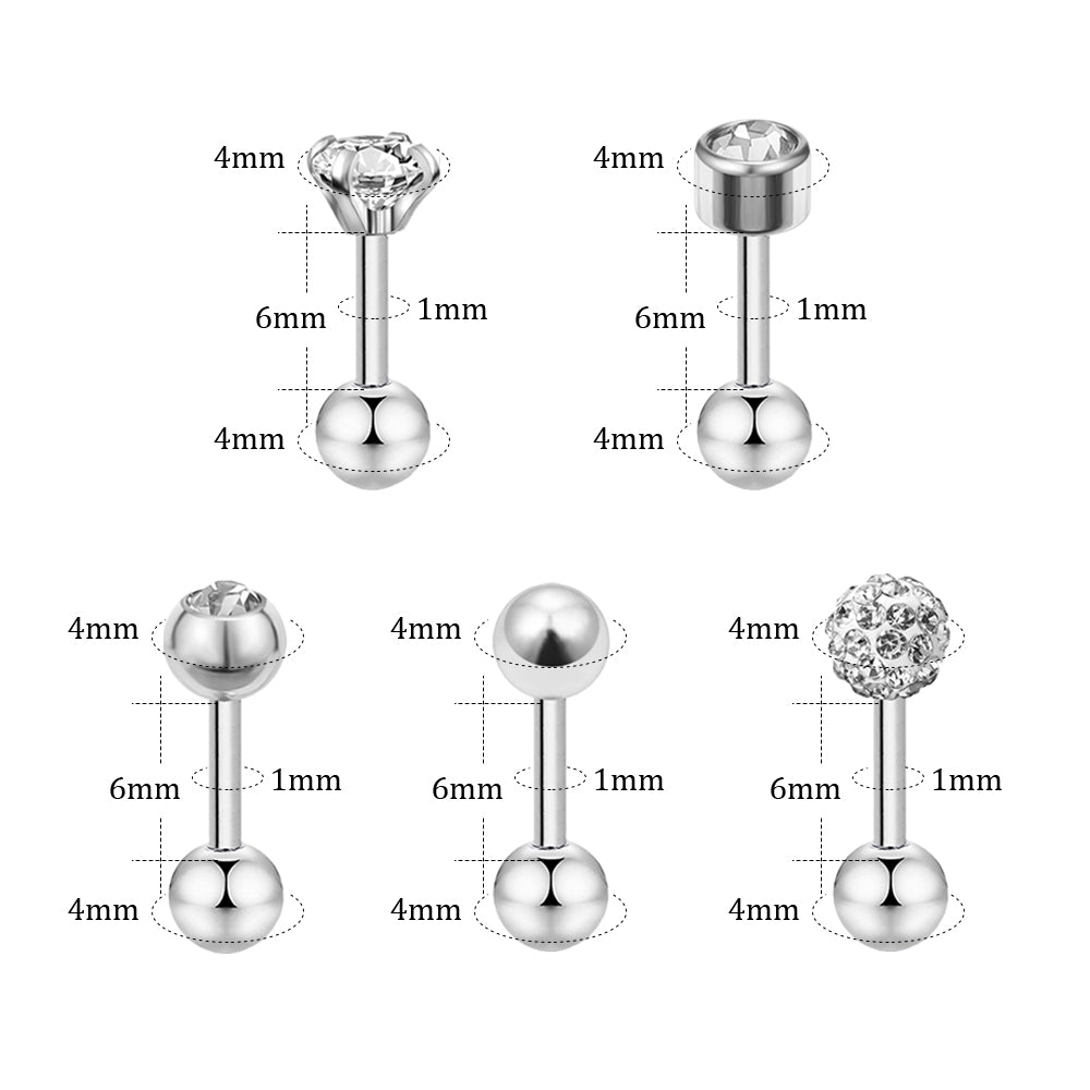 10pcs-set-18g-ball-crystal-stud-earring-silver-ear-stud-economic-set