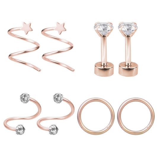 8pcs-set-star-crystal-stud-earring-rose-gold-ear-stud-economic-set