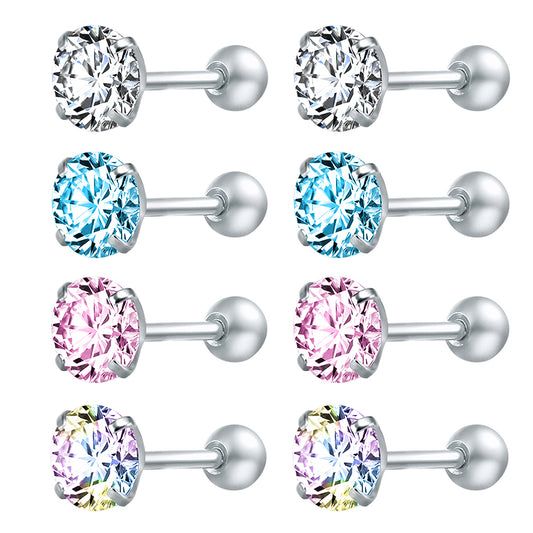 8pcs-set-round-crystal-stud-earring-silver-ear-stud-economic-set