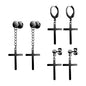 6pcs-set-cross-dangle-stud-earring-silver-black-ear-stud-economic-set