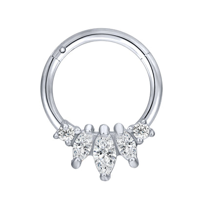 Flower-Zirconia-Septum-Clicker-16g-Nose-Ring-Helix Tragus-Cartilage-Piercing-zs-body-Jewelr-Silver-online-shop