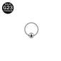 20G G23 Titanium Nose Septum Rings BCR Horseshoe Nostril Lip Piercing Captive Tragus Helix Earrings