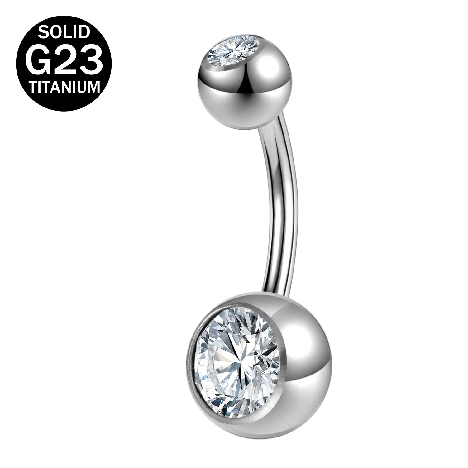 Titanium g23 belly button on sale rings