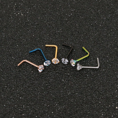 6pcs-Set-20g-Cubic-Zirconia-Nose-Stud-Piercing-L-Shaped-Economic-Set