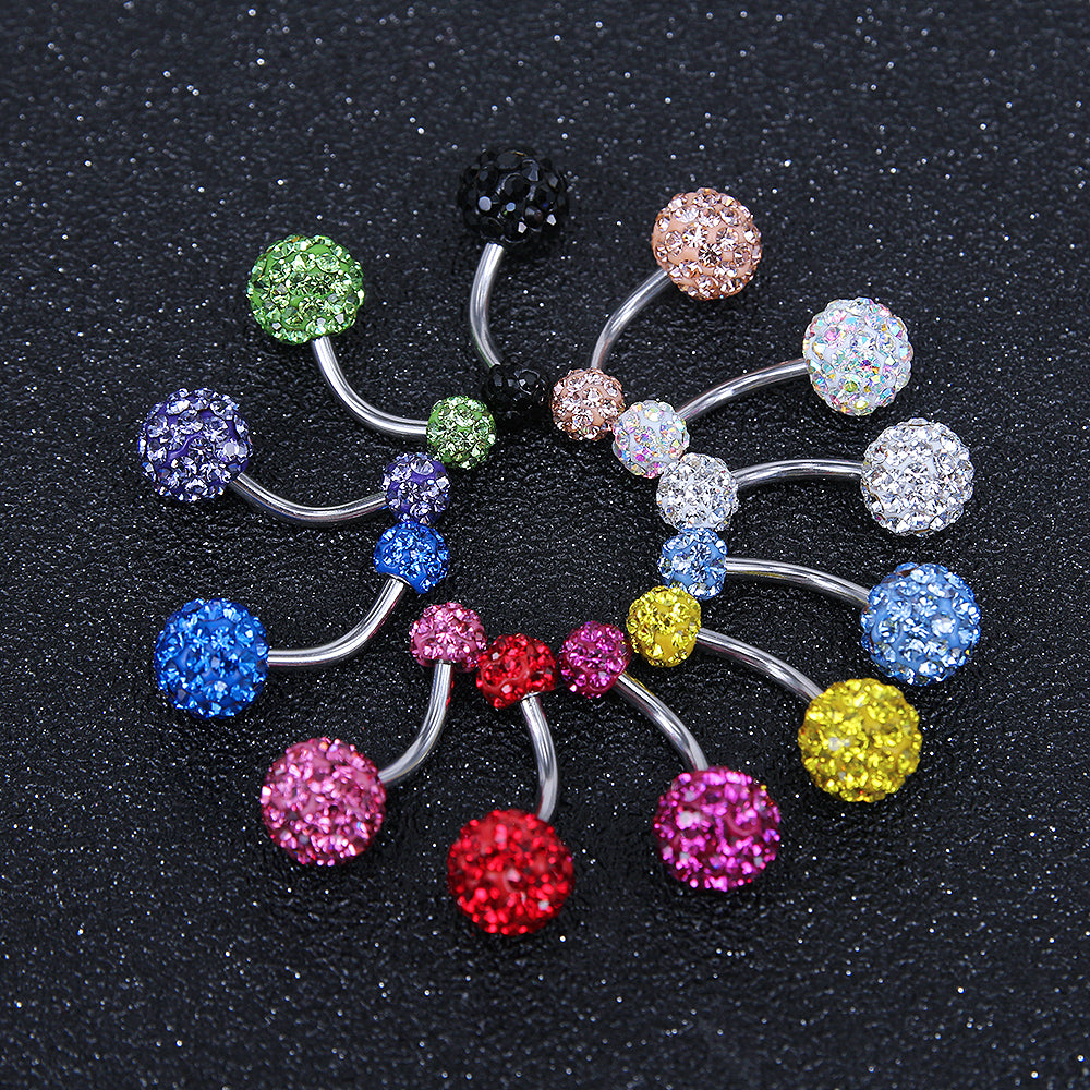 14g-Double-Ball-Belly-Button-Rings-Cubic-Zirconia-Belly-Rings-Piercing-Jewelry