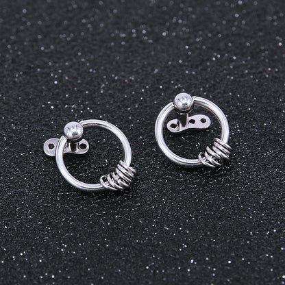 2 Pieces 14g Captive Ring Dermal Tops & Surgical Steel Base Anchor Microdermals