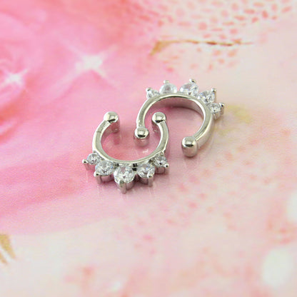 16G-Non-Piercing-Septum-Ring-White-Zircon-False-Nose-Piercing-Jewelry