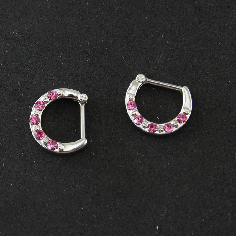 16G-Septum-Clicker-Pink-Crystal-Helix-Tragus-Cartilage-Piercing