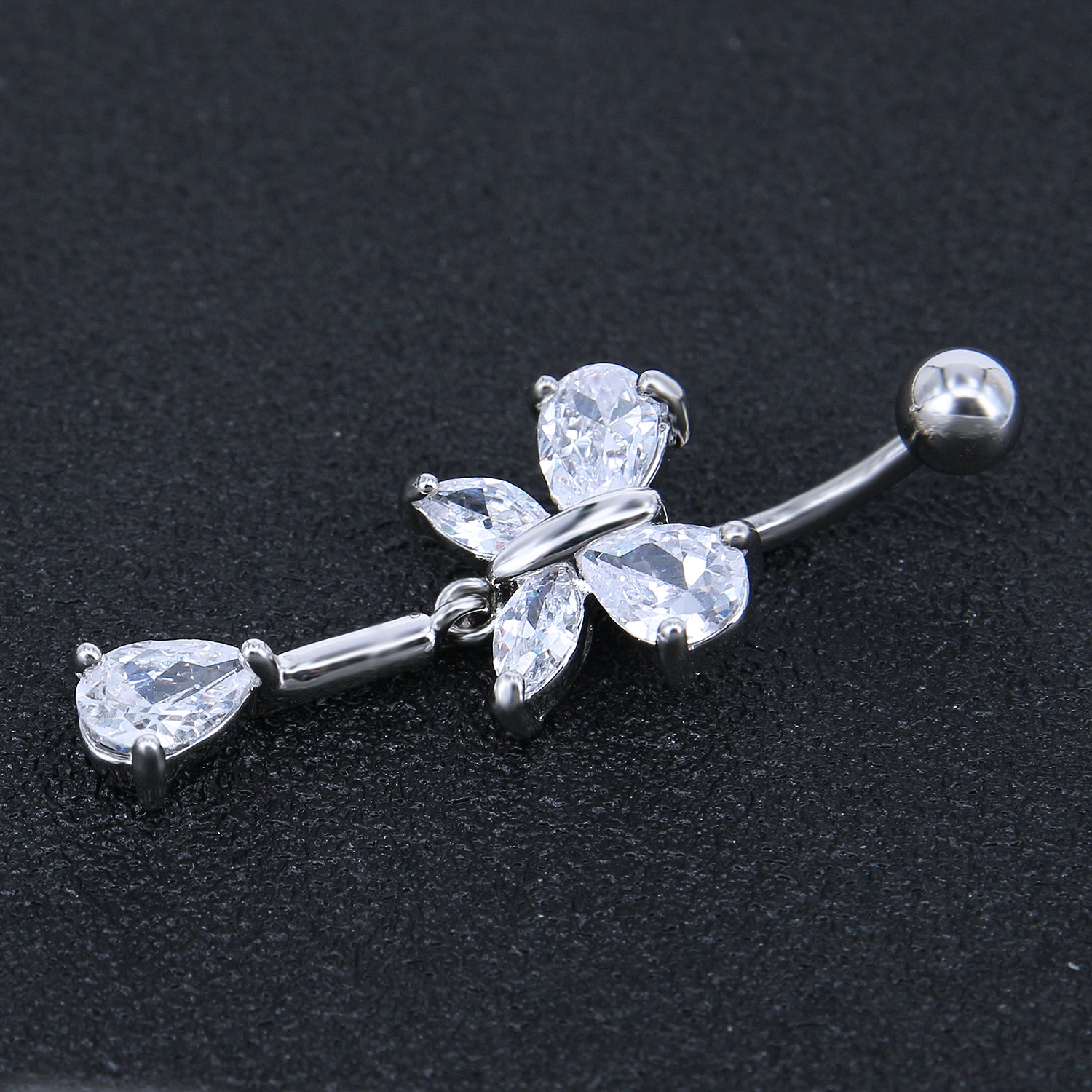 14g-Butterfly-Stainless-Steel-Belly-Button-Rings-Water-Drop-Zircon-Dangle-Belly-Piercing-Jewelry