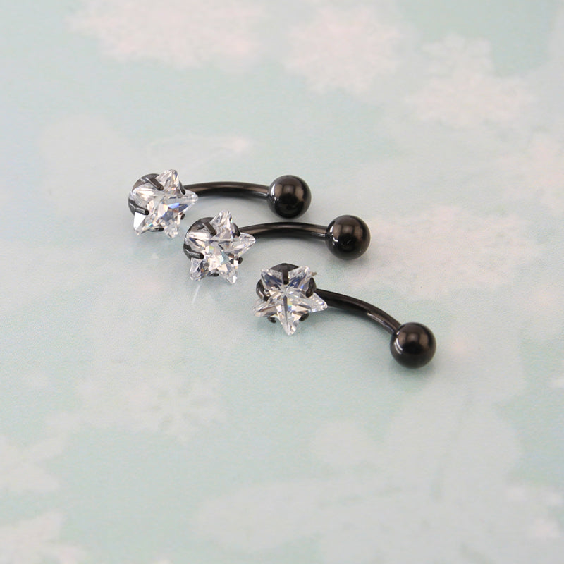 14g-Black-Heart-Stars-Shape-Navel-Ring-Piercing-Stainless-Steel-Cubic-Zirconia-Navel-Piercing-Jewelry