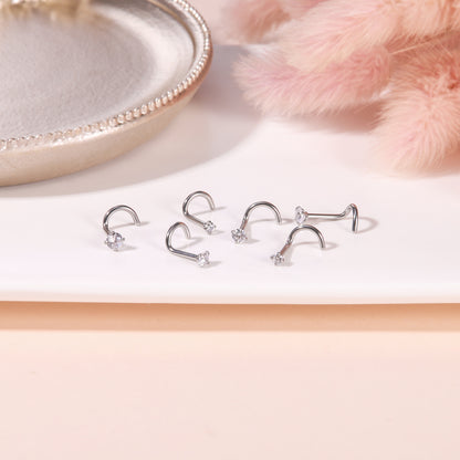 6pcs-set-silver-nose-stud-rings-crystal-nose-corkscrew-piercing-economic-set