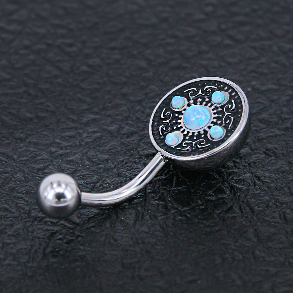 opal navel piercing