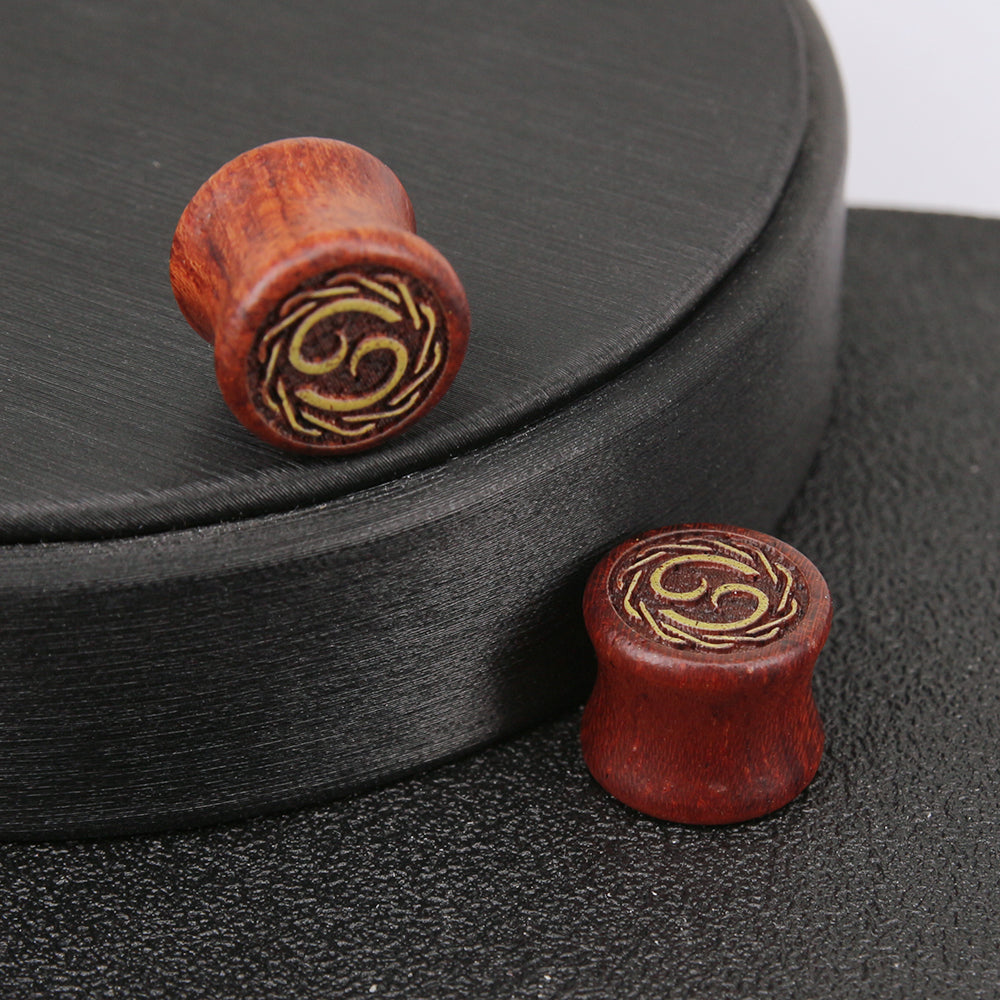 1-Pair-8-20mm-Reddish-Brown-Cancer-Ear-Stretchers-Carved-Solid-Wood-Expander-Ear-Gauges-Piercings