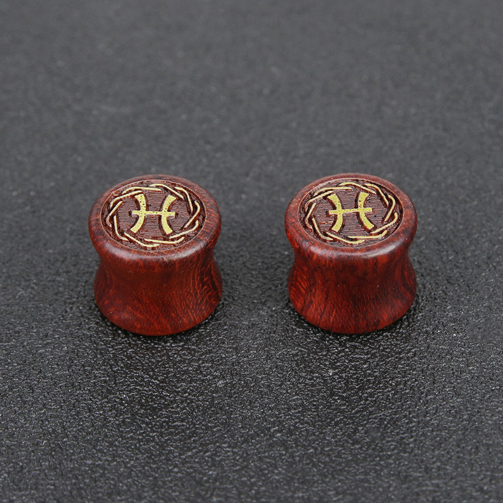 1-Pair-8-20mm-Reddish-Brown-Pisces-Ear-Tunnel-Carved-Solid-Wood-Expander-Ear-Gauges-Piercings