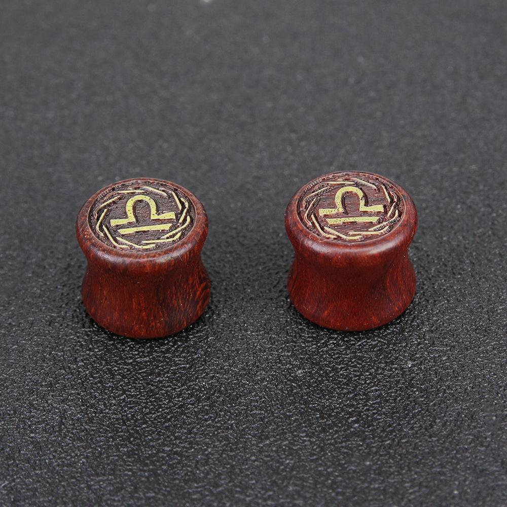 1-Pair-8-20mm-Reddish-Brown-Libra -Ear-Tunnel-Carved-Solid-Wood-Expander-Ear-Gauges-Piercings