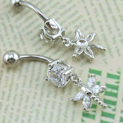 14g-Dragonfly-Stainless-Steel-Belly-Button-Rings-Cubic-Zirconia-Belly-Rings-Piercing-Jewelry