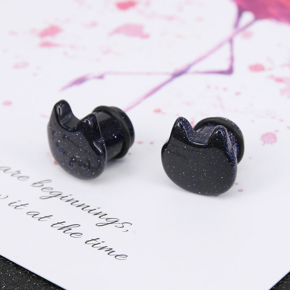 Cute-Cat-Natural-Organic-Stone-Ear-Plug-Single-Flare-Ear-Tunnel-Gauge-Stretcher-Ear-Expander-Piercing