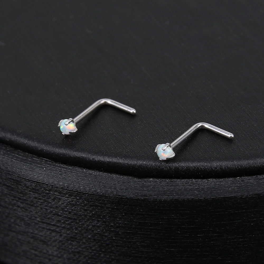 1Pc-20g-Natural-Opal-Stone-Nose-Stud-Ring-Piercing-L-Shaped