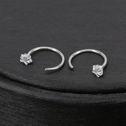 1Pc-20g-Star-Cubic-Zirconia-Nose-Ring-Piercing-C-Shape-Nose-Stud