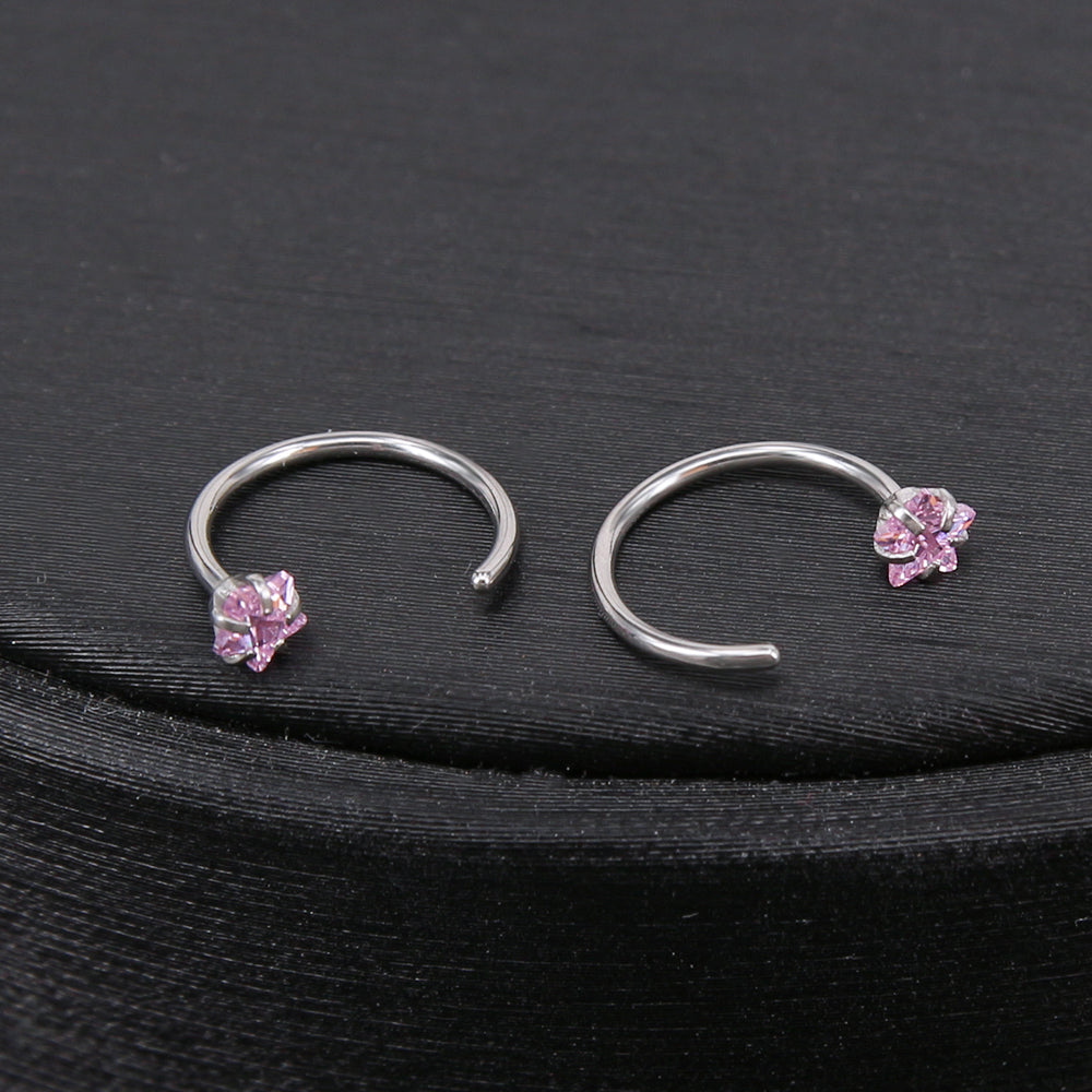 1Pc-20g-Star-Cubic-Zirconia-Nose-Ring-Piercing-C-Shape-Nose-Stud