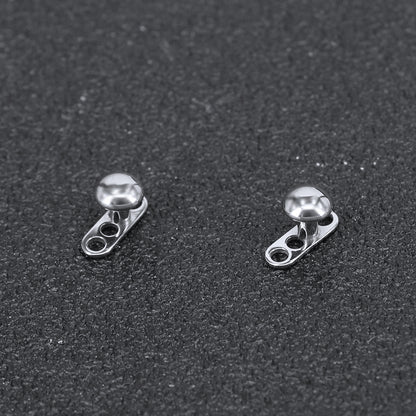 2Pcs G23 Titanium Dermal Anchor Bean Top Microdermals Piercing