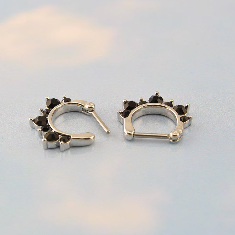 16G-Septum-Piercing-Helix-Tragus-Conch-Earrings-Black-Zirconia-Silver