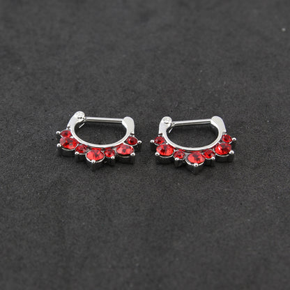 Red-Zirconia-Septum-Clicker-16g-Helix-Tragus-Cartilage-Piercing-Jewelry