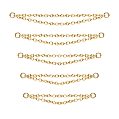 5pcs-set-gold-double-layers-chains-nose-stud-chain-economic-set