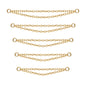 5pcs-set-gold-double-layers-chains-nose-stud-chain-economic-set