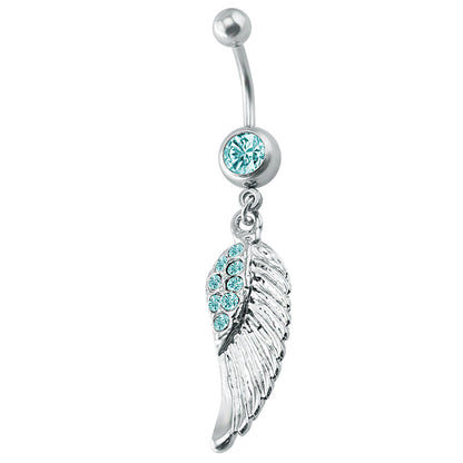 14g-Wing-Stainless-Steel-Navel-Rings-Cubic-Zirconia-Dangle-Belly-Navel-Piercing-Jewelry