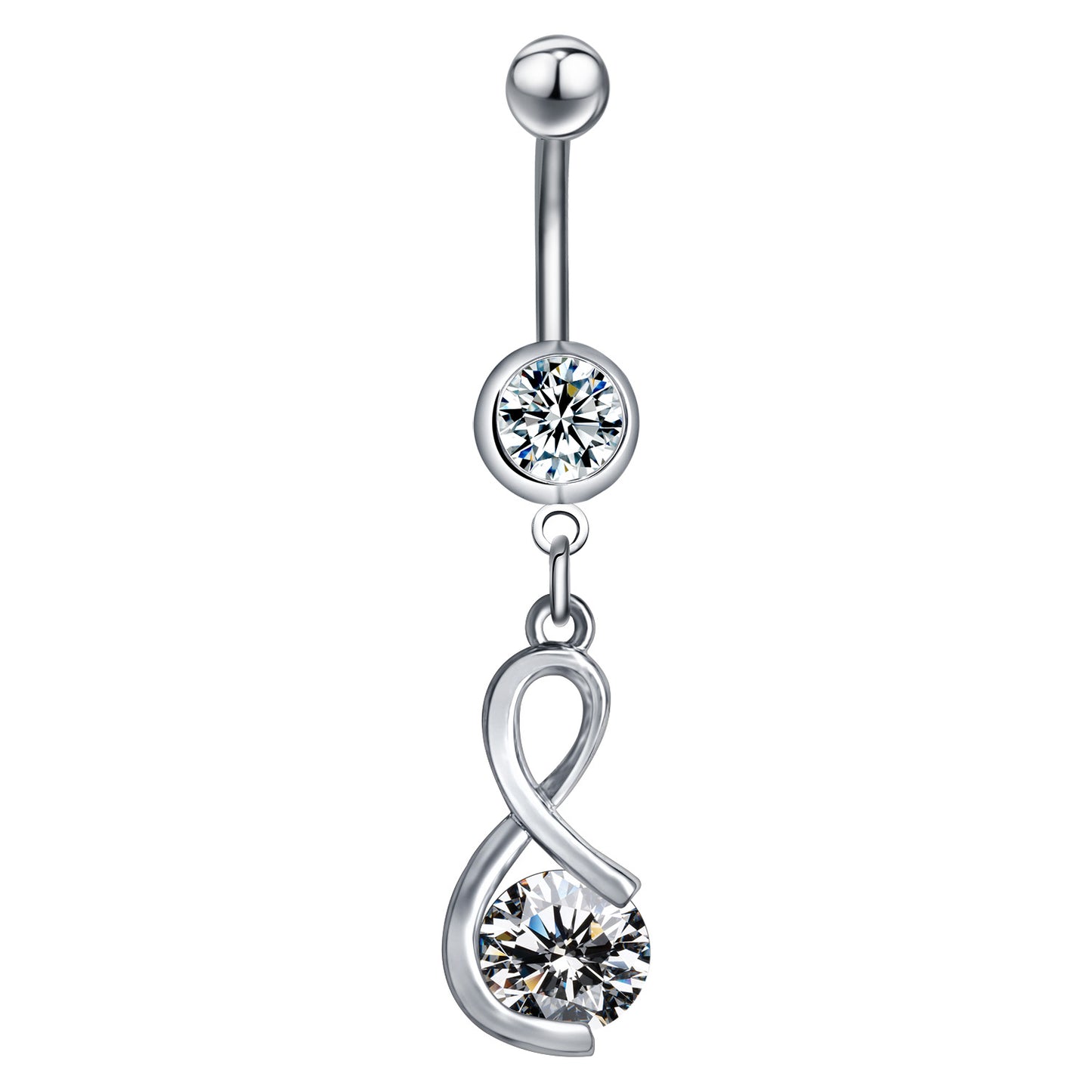 white belly ring