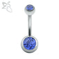 Girl-Women-14g-Double-Jeweled-Steel-Belly-Button-Ring