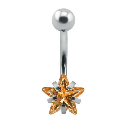 14g-Stars-Stainless-Steel-Belly-Button-Rings-Cubic-Zirconia-Navel-Piercing-Jewelry