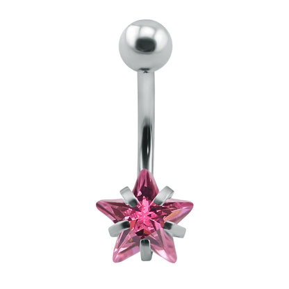 14g-Stars-Stainless-Steel-Belly-Button-Rings-Cubic-Zirconia-Navel-Piercing-Jewelry