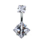 316L-Surgical-Stainless-Steel-14g-Square-Zirconia