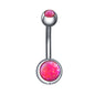 Synthetic-Opal-Set-Double-Jeweled-Navel-Piercing-Jewelry