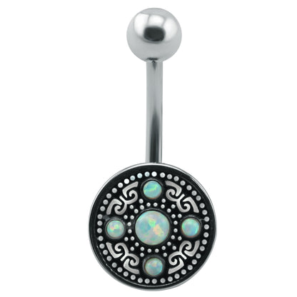 opal navel piercing