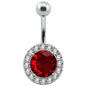 round-14g-Cubic-Zirconia-Belly-Button-Rings-Stainless-Steel