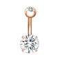 crystal belly button ring