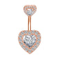 Faceted-Heart-Cubic-Zirconia-Navel-Rings-Body-Piercing-Jewelry