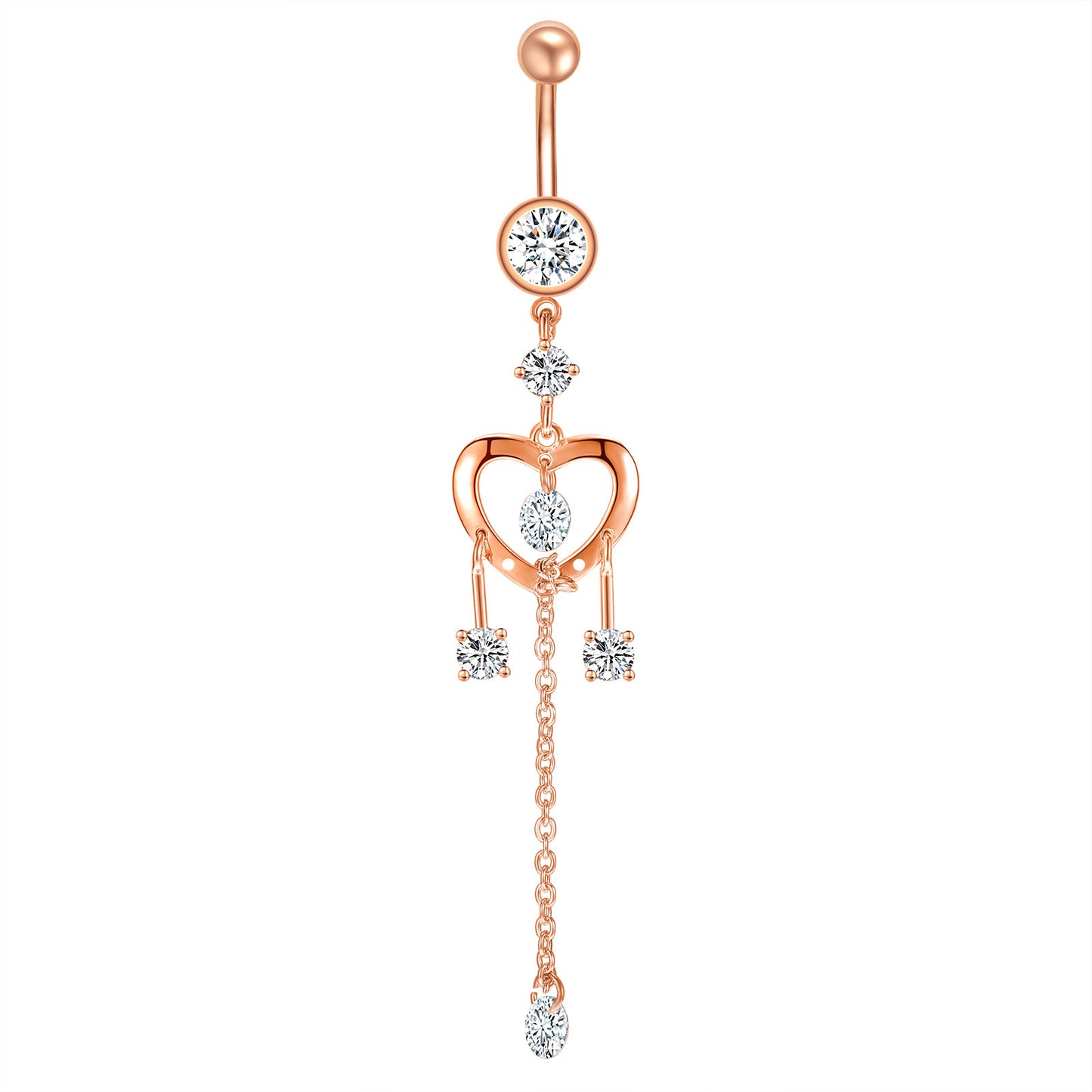 14g-Heart-Shaped-Belly-Piercing-Rose-Gold-Drop-Dangle-Navel-Ring-Piercing-Jewelry