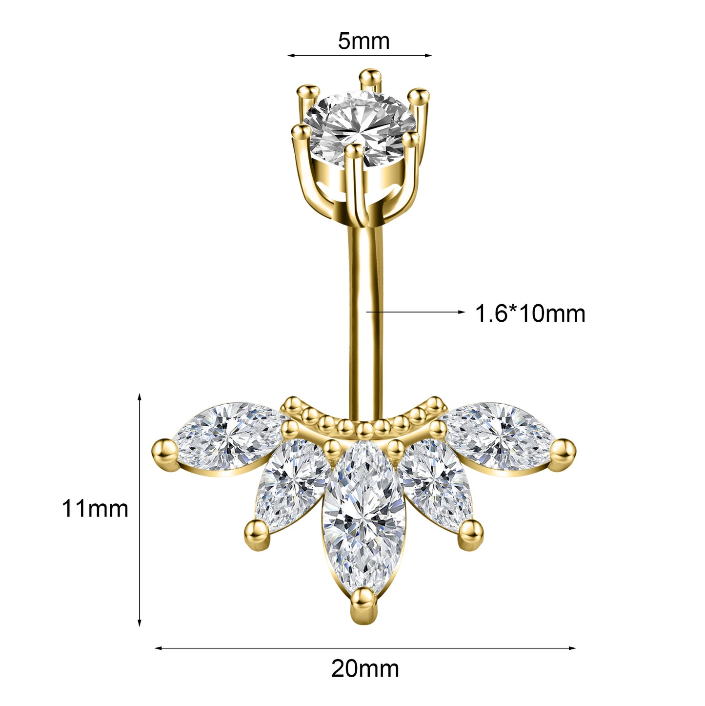 oval-zircon-inlay-flower-belly-button-rings-ab-white-crystal-belly-navel-piercing