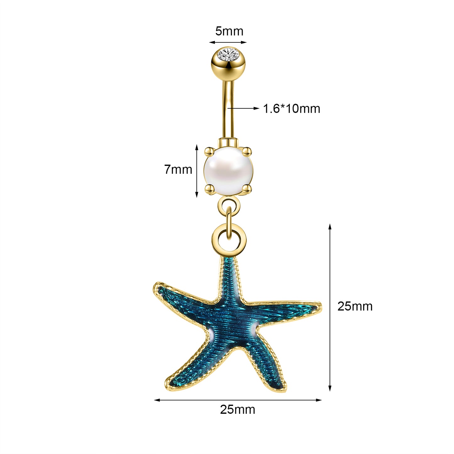 14g-Starfish-Dangle-Belly-Button-Rings-Pearl-Belly-Navel-Piercing-Jewelry