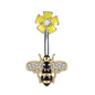 bee belly button rings