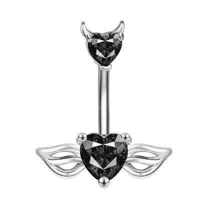 14g-demon-belly-button-rings-heart-crtstal-belly-navel-piercing